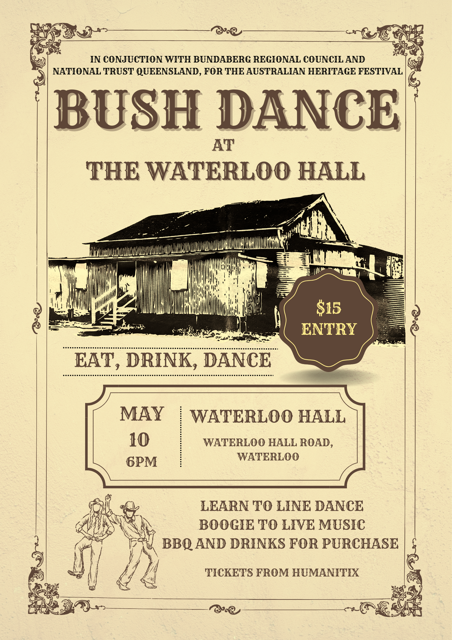 Bush Dance at the Waterloo Hall